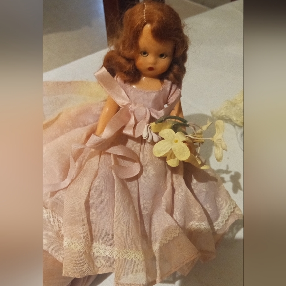 Collectible Vintage Storybook Doll Plastic Sleepy Eyes Pink #2 - Picture 16 of 16